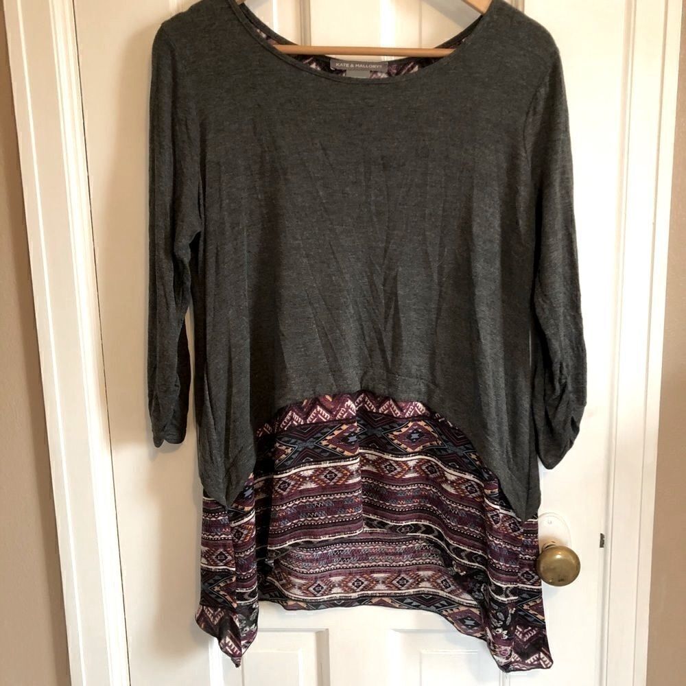 Long sleeve lace up back shirt